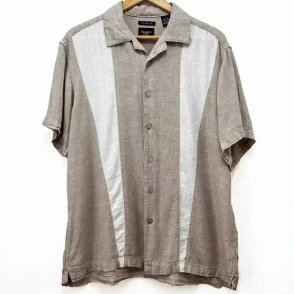 Haggar Mens Button Down Shirt Size Large - Picture 1 of 7